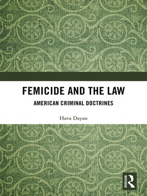 cover image of Femicide and the Law